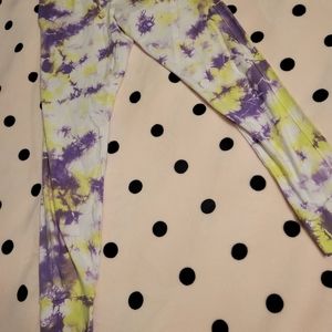 New Victoria's Secret PINK Campus skinny joggers tie dye